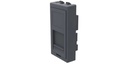 Max Hauri Keystone-Modul 45 x 22.5 mm für 1x RJ-45, Anthrazit