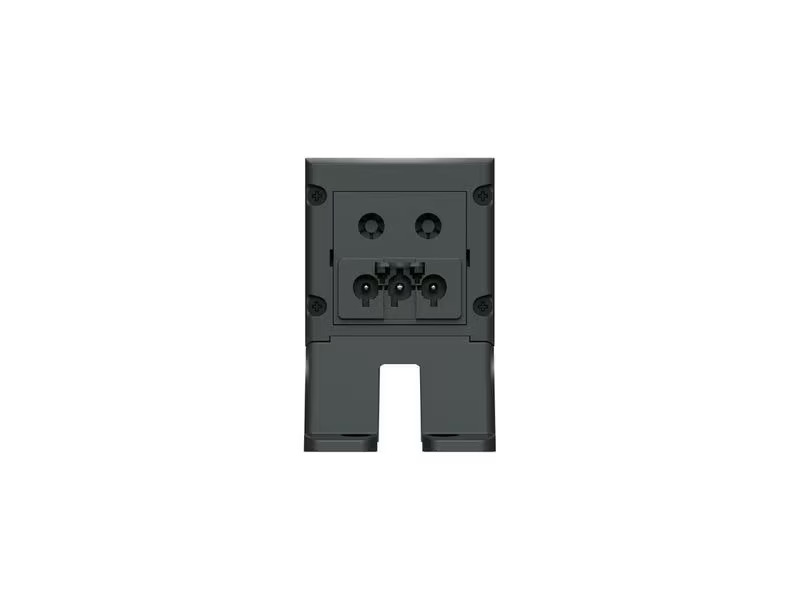 Max Hauri Steckdoseneinheit CUBO 2x T13, USB-A/C, Leermodul Schwarz