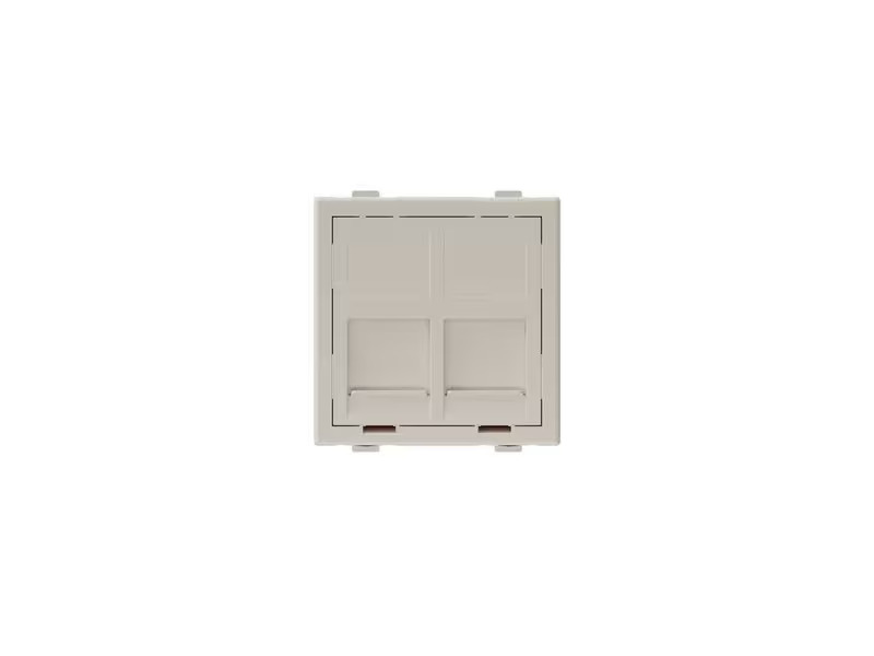 Max Hauri Keystone-Modul für 2x RJ-45, Weiss