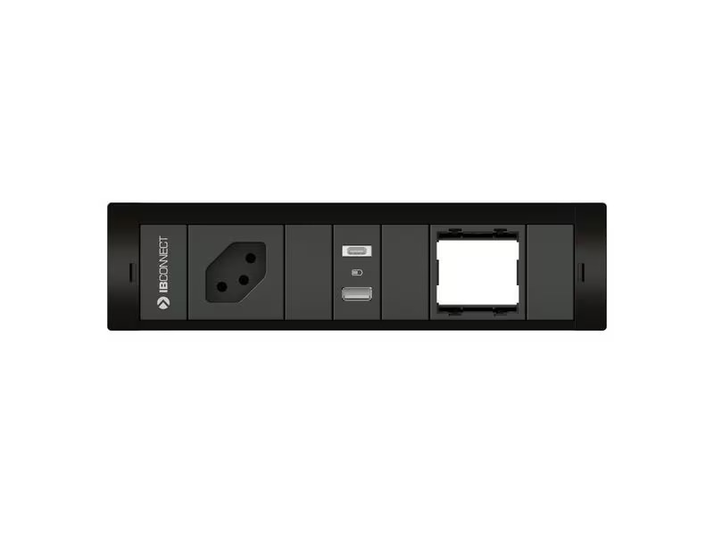 Max Hauri Steckdoseneinheit CUBOBOX T13, USB-A/C, Leermodul