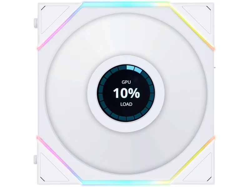 Lian Li PC-Lüfter UNI FAN TL LCD Reverse Blade - 120 mm Weiss