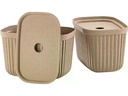 Zone Denmark Aufbewahrungsbox Pulp S 2 Stück, Beige