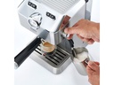 Caso Siebträgermaschine Espresso Gourmet Silber