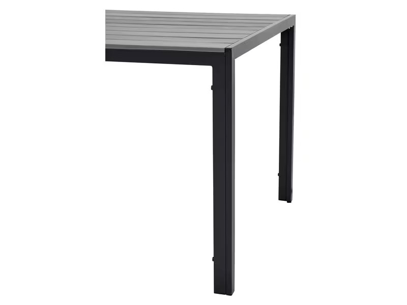 COCON Tisch Alice, 150 x 90 cm, Grau/Schwarz