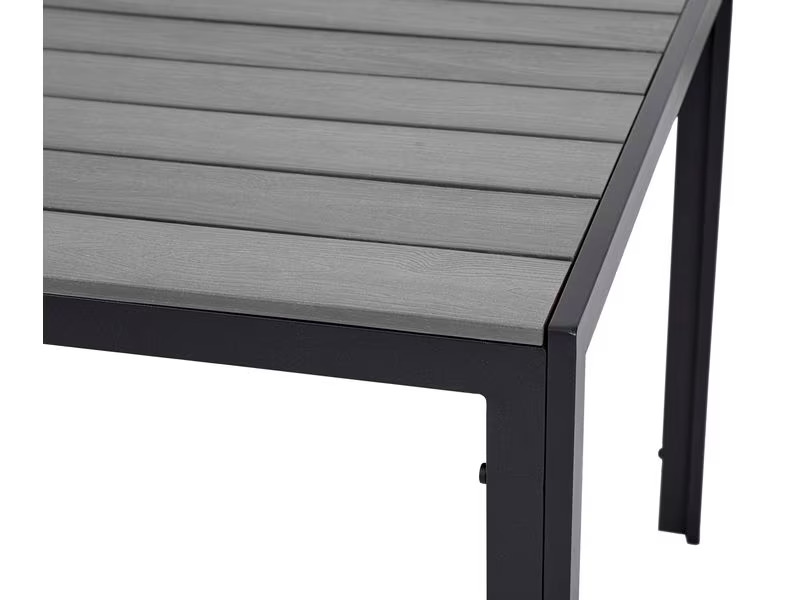 COCON Tisch Alice, 150 x 90 cm, Grau/Schwarz