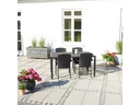 COCON Tisch Alice, 150 x 90 cm, Grau/Schwarz
