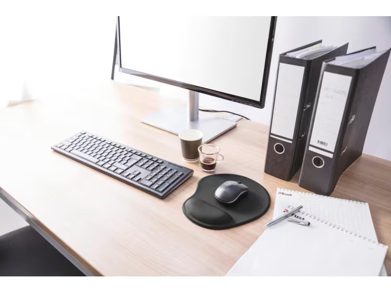 Trust Ergonomische Mausmatte Bigfoot Schwarz