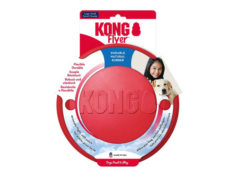 Kong Hunde-Spielzeug Flyer Frisbee, Ø 23 cm, rot