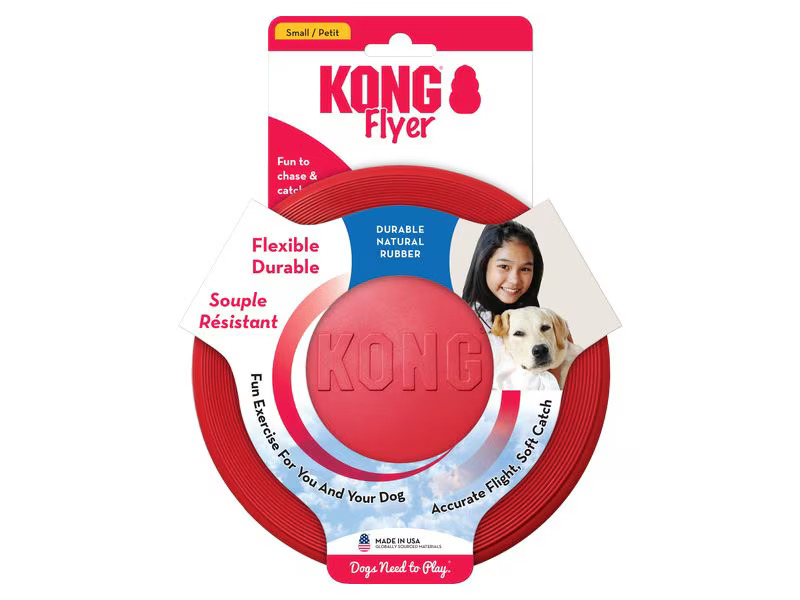 Kong Hunde-Spielzeug Flyer Frisbee, Ø 18 cm, rot