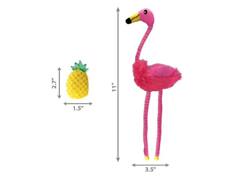 Kong Cat Tropics Flamingo 2-PK, 29.2 x 3.2 x 14 cm