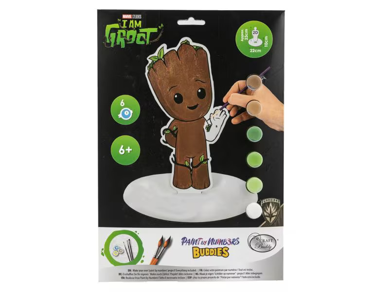 CRAFT Buddy Malset Paint By Numbers Buddies Groot XL