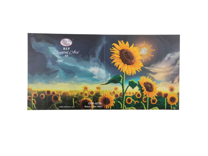 CRAFT Buddy Bastelset Crystal Art Card Sonnenblume
