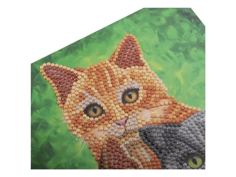 CRAFT Buddy Bastelset Crystal Art Card Katzen