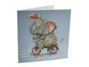 CRAFT Buddy Bastelset Crystal Art Card Elefant