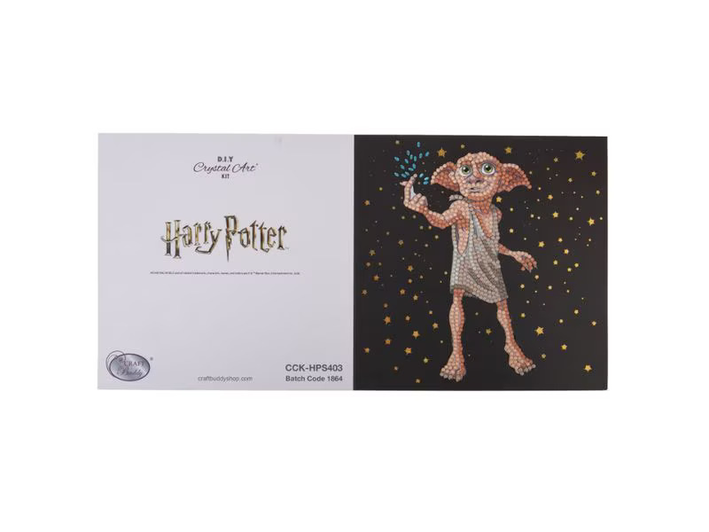 CRAFT Buddy Bastelset Crystal Art Card Dobby der Hauself