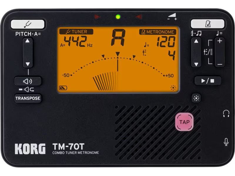 Korg Stimmgerät TM-70 Set Schwarz