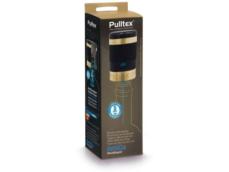 Pulltex Sekt- und Champagnerverschluss AntiOx Gold/Schwarz