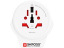 SKROSS Reiseadapter World – EU mit USB Ladegerät
