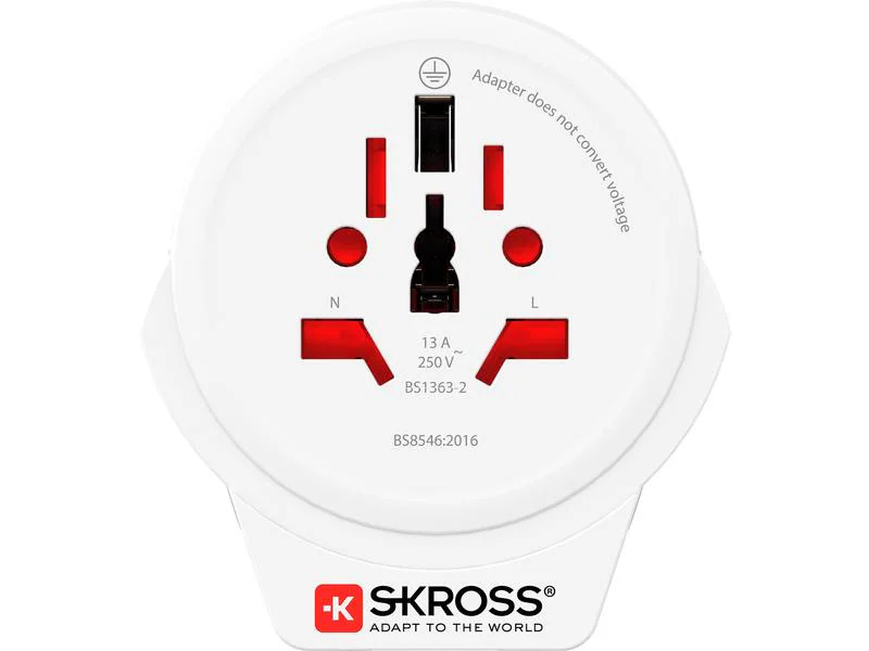 SKROSS Reiseadapter World – EU mit USB Ladegerät
