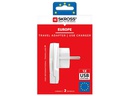SKROSS Reiseadapter World – EU mit USB Ladegerät