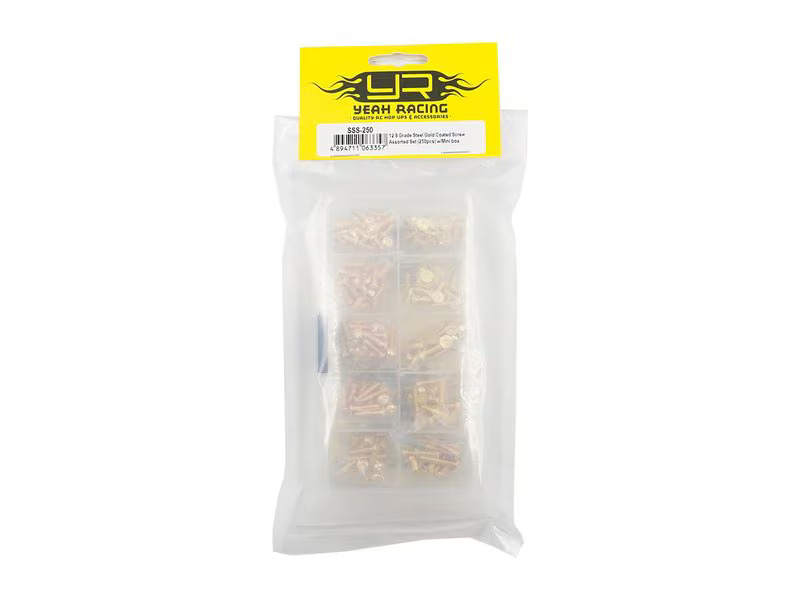 Yeah Racing Schraubenbox M3 12.9G Goldfarbig beschichtet