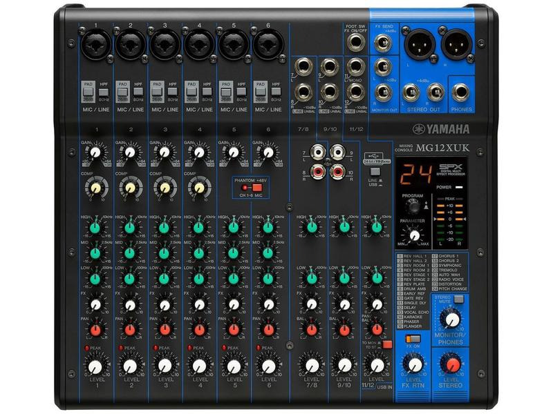 Yamaha Mischpult MG12XUK - 12-Kanal, analog