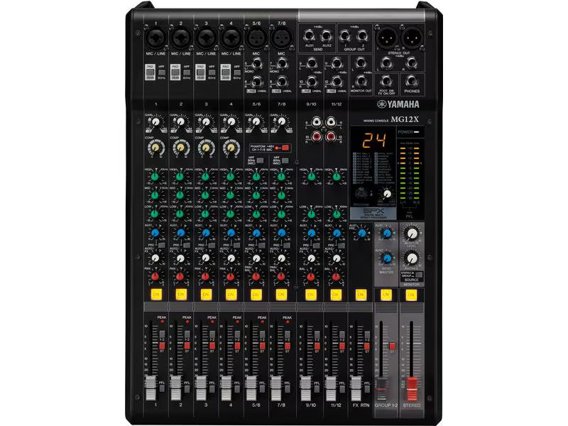 Yamaha Mischpult MG12X – 12-Kanal, analog