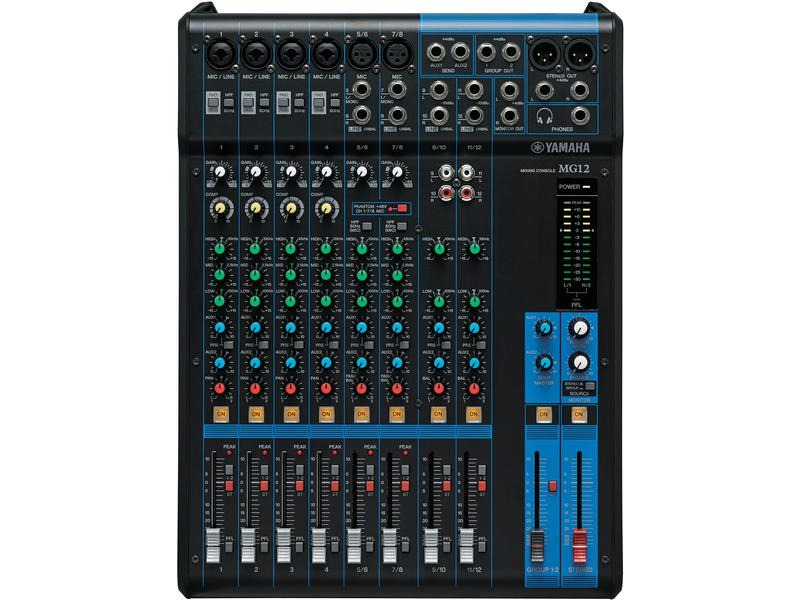 Yamaha Mischpult MG12 - 12-Kanal, analog