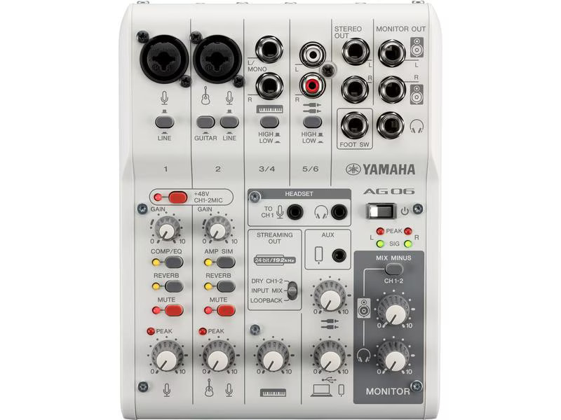 Yamaha Mischpult AG06 MK2 – Weiss