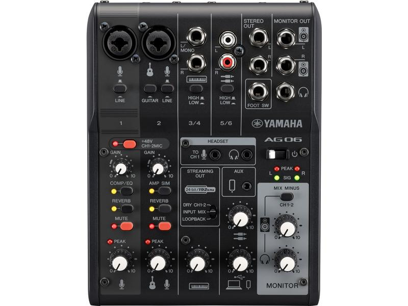 Yamaha Mischpult AG06 MK2 – Schwarz