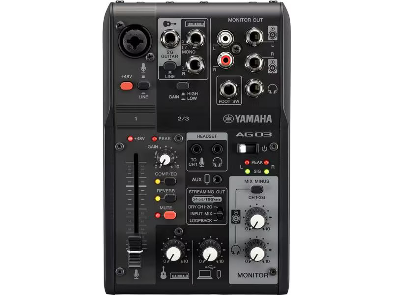 Yamaha Mischpult AG03 MK2 – Schwarz