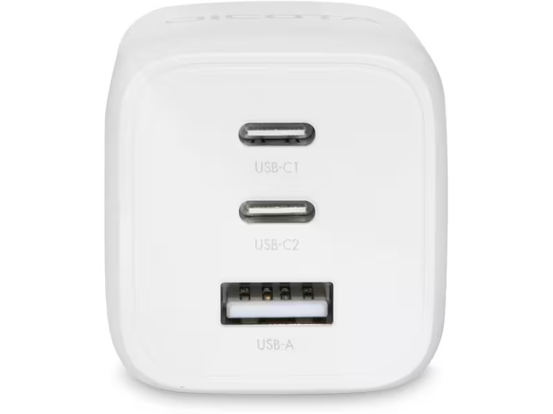 DICOTA USB-Wandladegerät 3Port GaN 65 W