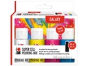 Marabu Acrylfarbe Super Cell Pouring Mix Galaxy 4 x 60 ml