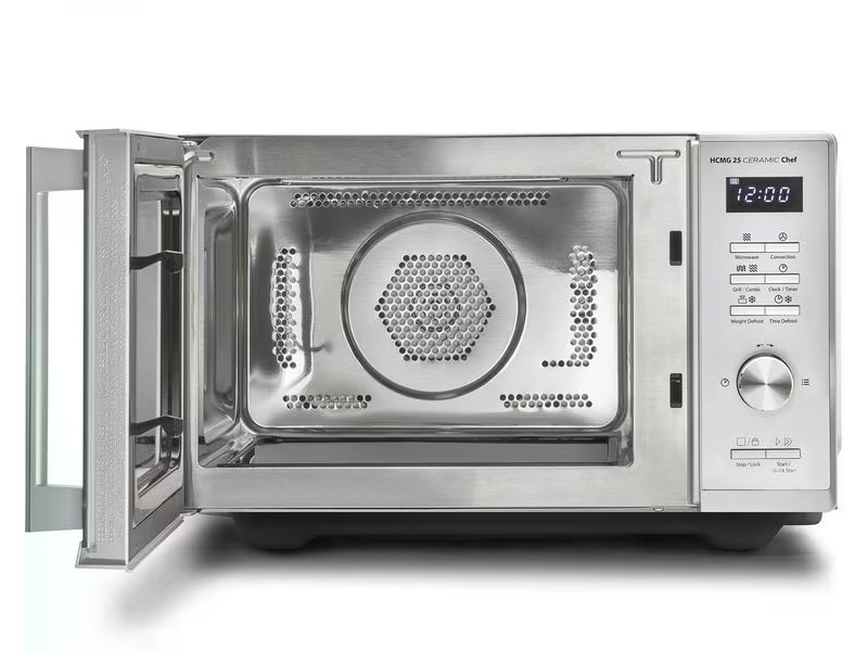 Caso Mikrowelle mit Grill HCMG 25 Ceramic Chef Silber