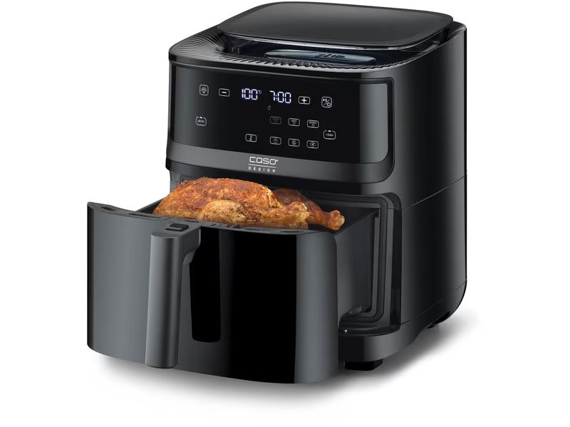 Caso Heissluft-Fritteuse AirFry &amp; Steam 700 1.3 kg, Schwarz