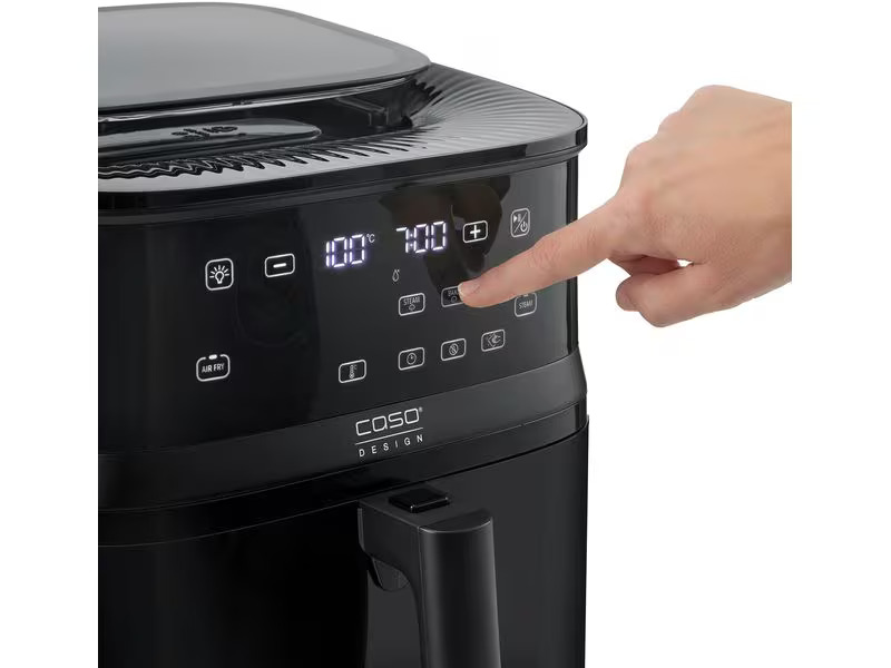 Caso Heissluft-Fritteuse AirFry &amp; Steam 700 1.3 kg, Schwarz