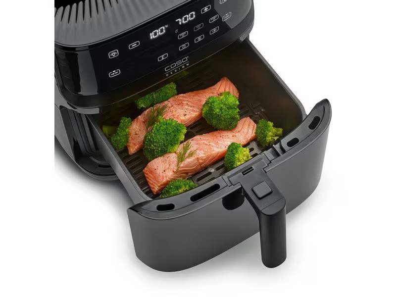 Caso Heissluft-Fritteuse AirFry &amp; Steam 700 1.3 kg, Schwarz