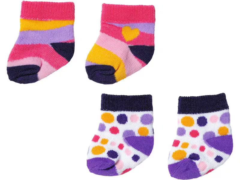 Baby Born Puppenkleidung Socken 2 Stück assortiert