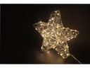 Dameco LED-Figur Stern, 80 LEDs, 5 x 25 cm, Silber