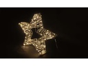 Dameco LED-Figur Stern, 100 LEDs, 5 x 30 cm, Silber