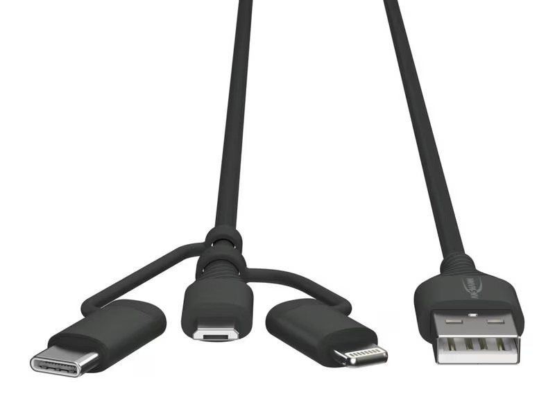 Ansmann USB-Ladekabel Micro, Lightning, Typ C, 120 cm