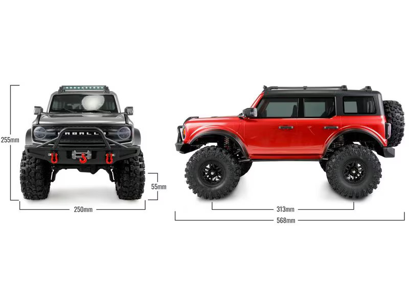 Amewi Scale Crawler AMXRock CT10 Caballo 4WD Rot, ARTR, 1:10