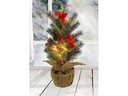 Dameco Weihnachtsbaum 10 LEDs, 45 cm, Grün/Braun