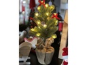 Dameco Weihnachtsbaum 10 LEDs, 45 cm, Grün/Braun