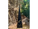 Dameco Tischdeko Pyramide Forest, 30 LEDs, 50 cm, Schwarz