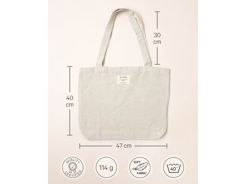 Esmée Tasche Lora Beige, 47 x 40 cm