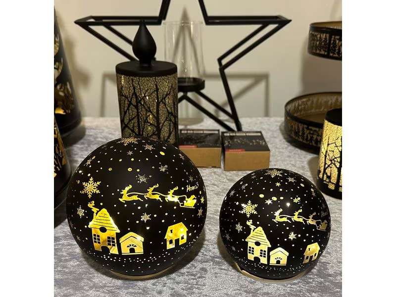 Dameco Schneekugel Ø 15 cm, Schwarz