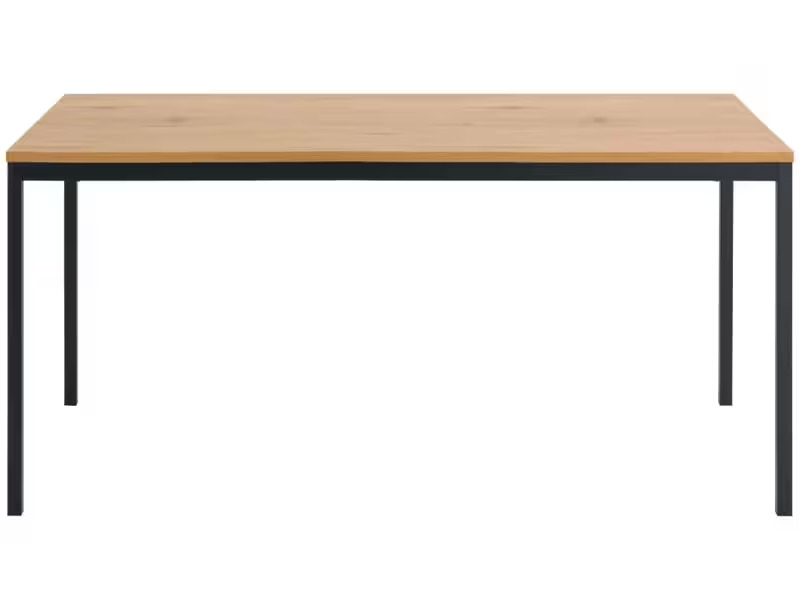 AC Design Tisch Seaford Eiche/Schwarz