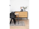 AC Design Tisch Seaford Eiche/Schwarz