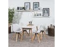 AC Design Tisch Nagano Braun/Weiss